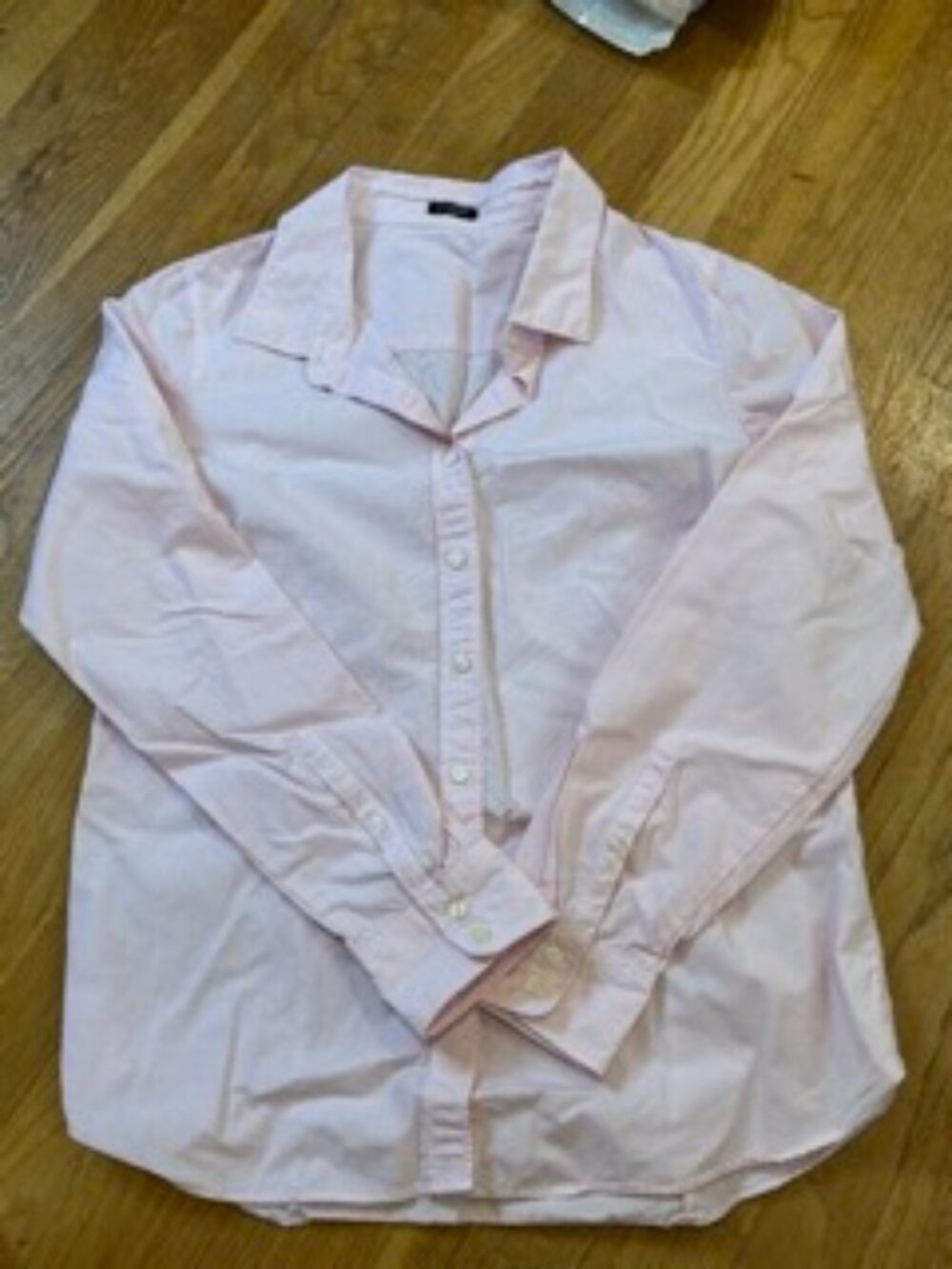 J. Crew Pink Pinstripe Button Down Shirt Blouse